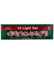 10/L RED PEPPERMINT CANDY LIGH SET 