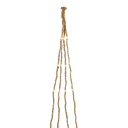 6'4P BROWN BURLAP ROPE LIGHTS LED