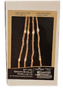 6'4P BROWN BURLAP ROPE LIGHTS LED