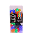 25L FACETD C7 MULTICOLORED LED GRN WIR