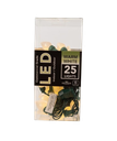25L PEARL C7 WARM WHITE LED GRN WIRE
