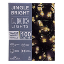 100L WARM WHITE TWINKLE LED GR WIRE JINGLE