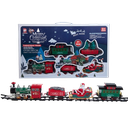 BATTERY OPERATED MUSICAL TRAIN WIHT TREE & SANTA TABLE PIECE