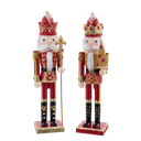 15" RED & GOLD NUTCRACKER / INDIVIDUAL 