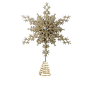 CHAMPAGNE GOLD SNOWFLAKE TREETOP