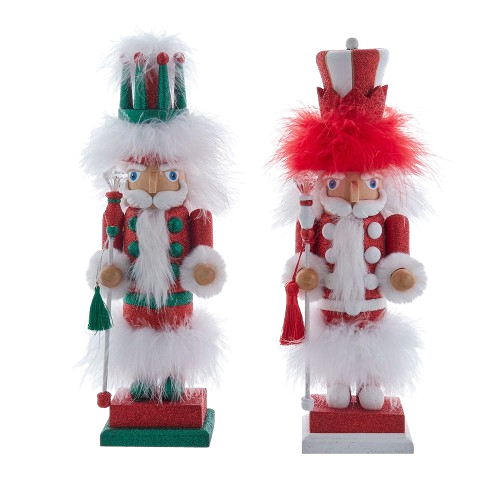 15" HOLLYWOOD NUTCRACKERS RED WHITE & GREEN SOLDIER / INDIVIDUAL 