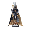 18" HOLLYWOOD  NUTCRACKERS BLACK & GOLD WIZARD 