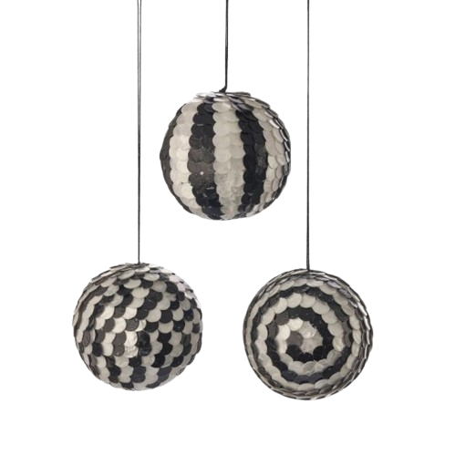 3.5" CAPIZ BALL ORNAMENT - INDIVIDUAL 
