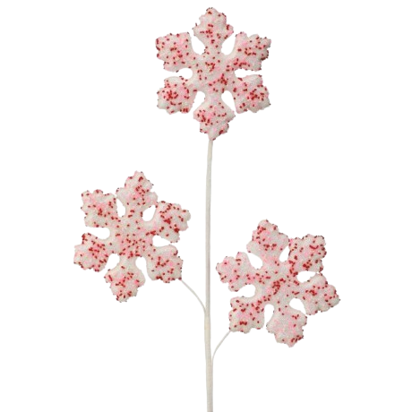 27" SWEETS SNOWFLAKE SPRAY X3