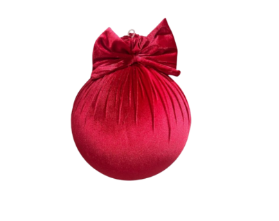 200 MM BOLA DE TERCIOPELO ROJO. 