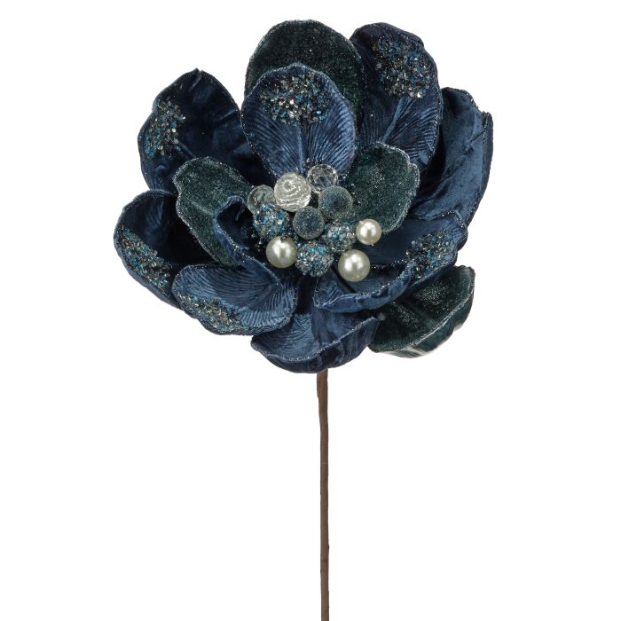 24" ICED WINTER MAGNOLIA STEM