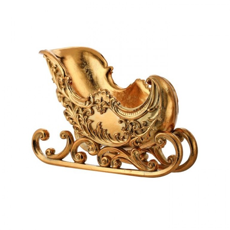 15" RESIN SCROLL SLEIGH