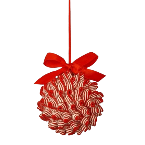 4" CDOUGH RIBBON CANDY BALL
