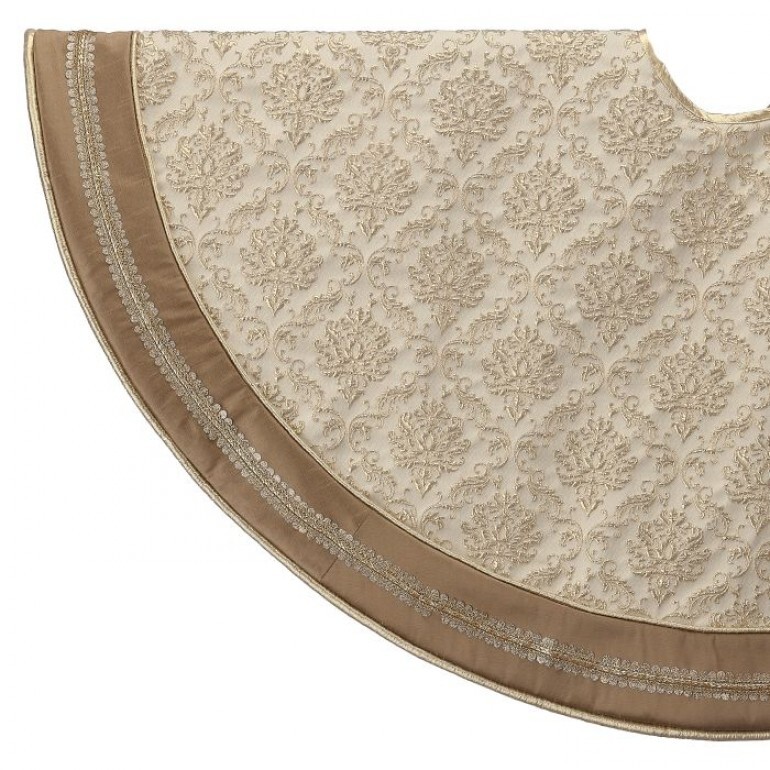 54" DAMASK JAQUARD TREE SKIRT
