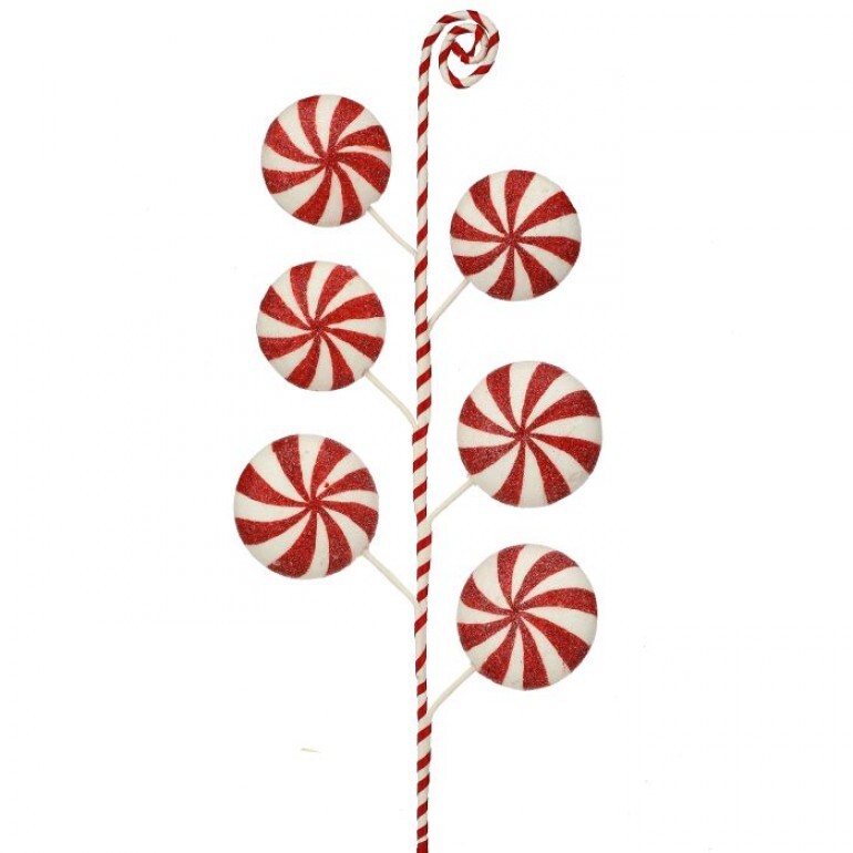 26.5" SUGAR N SPICE PEPPERMINT SPRAY