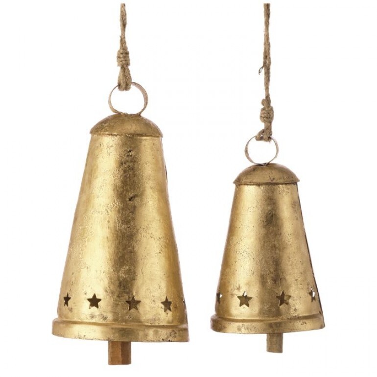 7.5" -  METAL ANTIQUE BELLS INDIVIDUAL PEQUEÑA