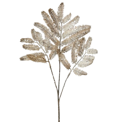 20"WINTER FOREST FERN SPRAY - GREY
