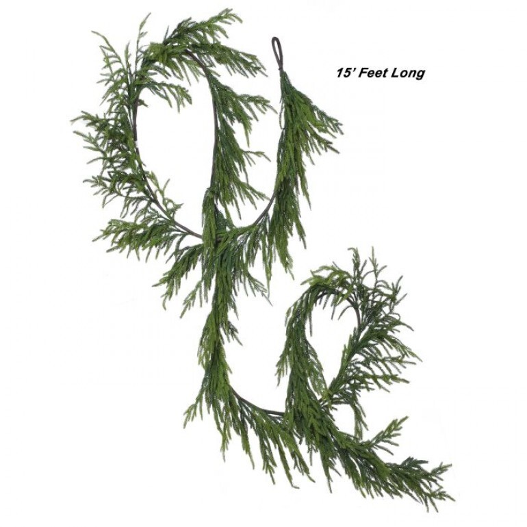 180´´REAL TOUCH NORFOLK PINE GARLAND