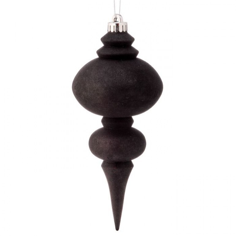 10´´VP FROSTED FINIAL BOX/2 BLACK