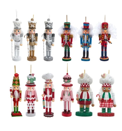 [HA0748] 6´´HLLYWD NUTCRCKR ORNS W/RACK INDIVIDUAL INDIVIDUAL