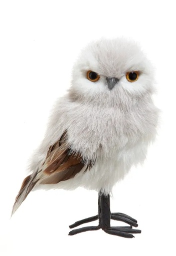 [C2536] 7.85´´GRAY OWL ORN