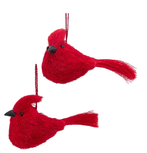 [C2535] 5.9´´RED CARDINAL ORN INDIVIDUAL