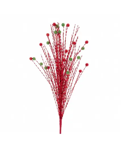 [C9590] 24´´RED/GREEN GRASS BALL SPRAY