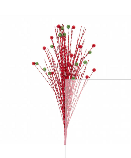 [C9590] 24´´RED/GREEN GRASS BALL SPRAY