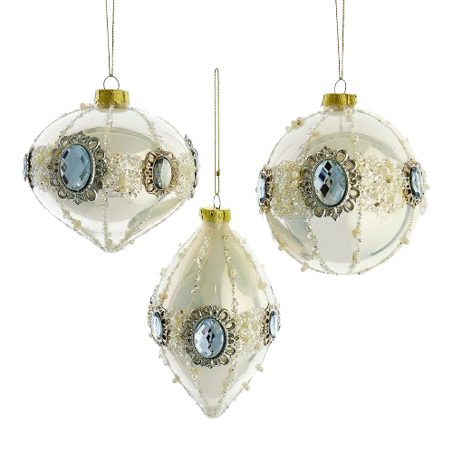 [F2277] 4´´GLS PEARL WHITE BALL/DROP/ONION INDIVIDUAL