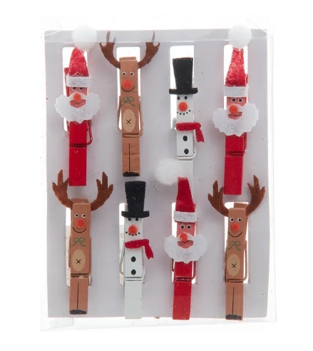 [D4463] 2.5´´WDN CHRISTMAS CARDHOLDERS INDIVIDUAL