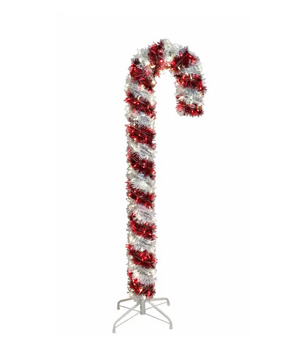 [UL1294] 5 PRELIT R/W LED TINSELK CANDY CANE 