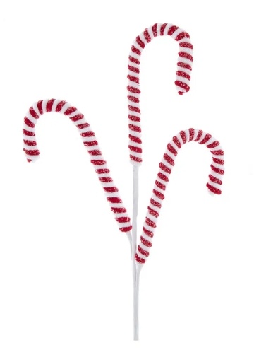[C7084] 26´´RED/WHT CANDY CANE PICK X3
