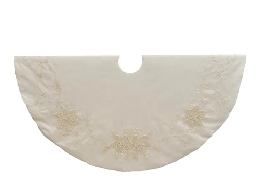 [TS0262] 54´´IVORY W/PEARL BEADS TREESKIRT
