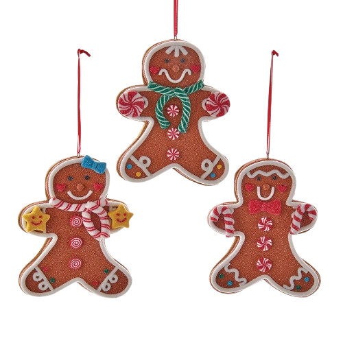 [H7581] 4.8´´CLAYDGH GINGERBREAD MAN ORN INDIVIDUAL