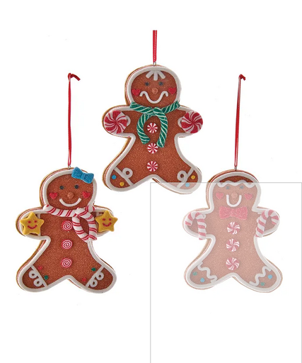 [H7581] 4.8´´CLAYDGH GINGERBREAD MAN ORN INDIVIDUAL