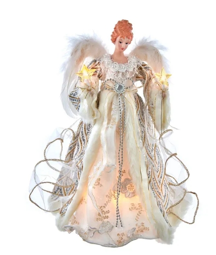 [UL2232] UL 10L 14¨LT GOLD/SILV ANGEL TREETP