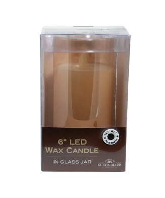 [JEL0967] 6´´B/O LED FLICKR FLAME CANDL IN JAR