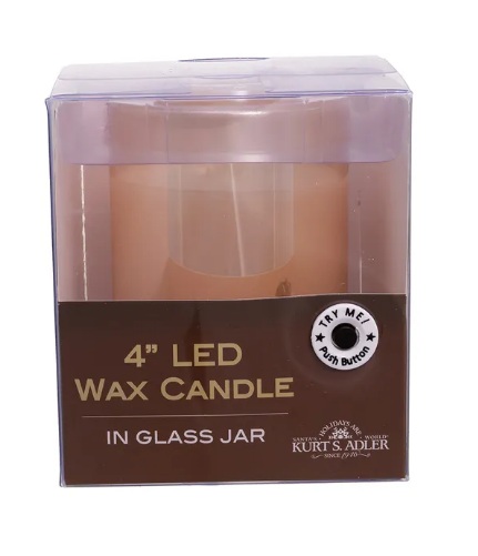 [JEL0965] 4´´B/O LED FLICKR FLAME CANDL IN JAR