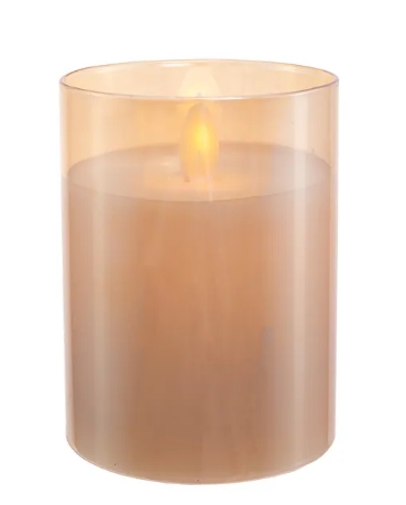 [JEL0965] 4´´B/O LED FLICKR FLAME CANDL IN JAR