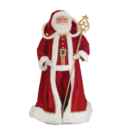 [KK0094] 72´´KRINGLE KLAUS ELEGNT SANTA+STAFF