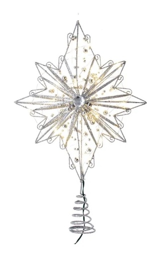[AD2803] 15.5´´ 30L FAIRY LITE SILV STAR TRTP
