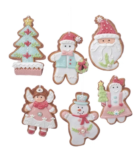 [D3383] 5´´PASTEL SNWMEN/SANTA/ANGEL/TREE INDIVIDUAL