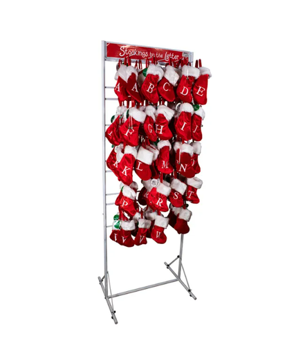 [D1681] 7´´RED STCKNG W/WHT CUFF+RACK INDIVIDUAL PIECES