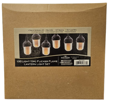 [AD1023] 100L 10P LANTERN W/FLICKR FLAME SET