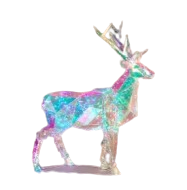 [2738920] 57´´H USB LIGHTED HOLOGRAPHIC HOLIDAY DEER REMOTE CONTROL