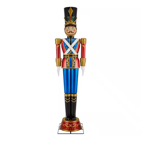 [1011183708] 8 FT GIANT-SIZED ANIMATED LED TOY SOLDIER 