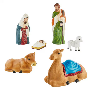 [820290005086] 6 PIECE LED NATIVITY SCENE INDOOR OUTDOOR