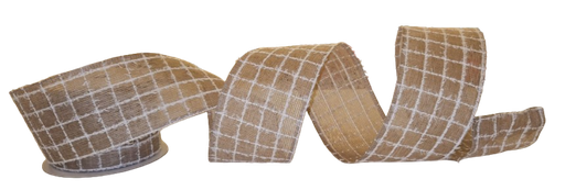 [76451-40-35] NAT LIN/FUZZY WHT CHEX 2.5´´X10Y