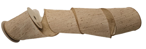 [61431-04-38] TEXTRD IVORY-TAN-CHOC WEAVE 4''X10Y