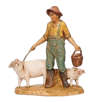 [54115] 5" SCALE JEDEDIAH, PIG KEEPER. FONTANINI